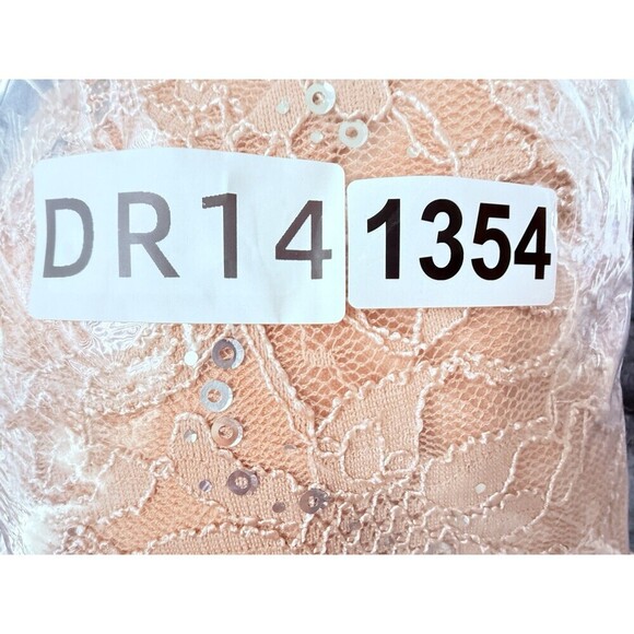 JS Collections Women’s Soutache Mesh Midi Dress sleeveless in blush Pink Size 6 - Picture 10 of 10